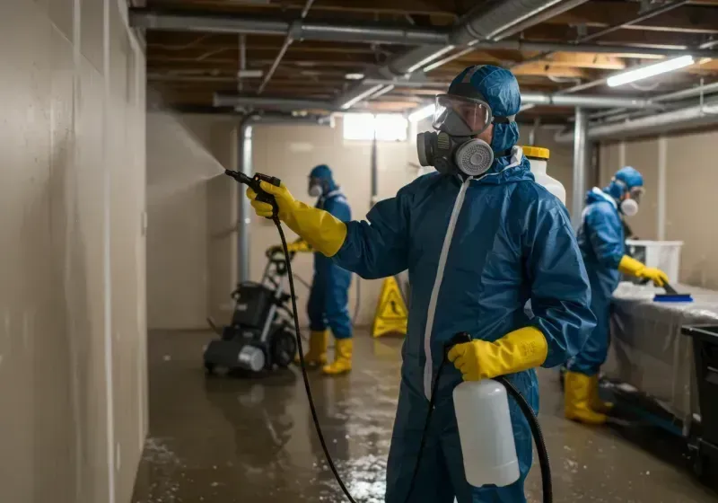 Basement Sanitization and Antimicrobial Treatment process in Watauga, TX